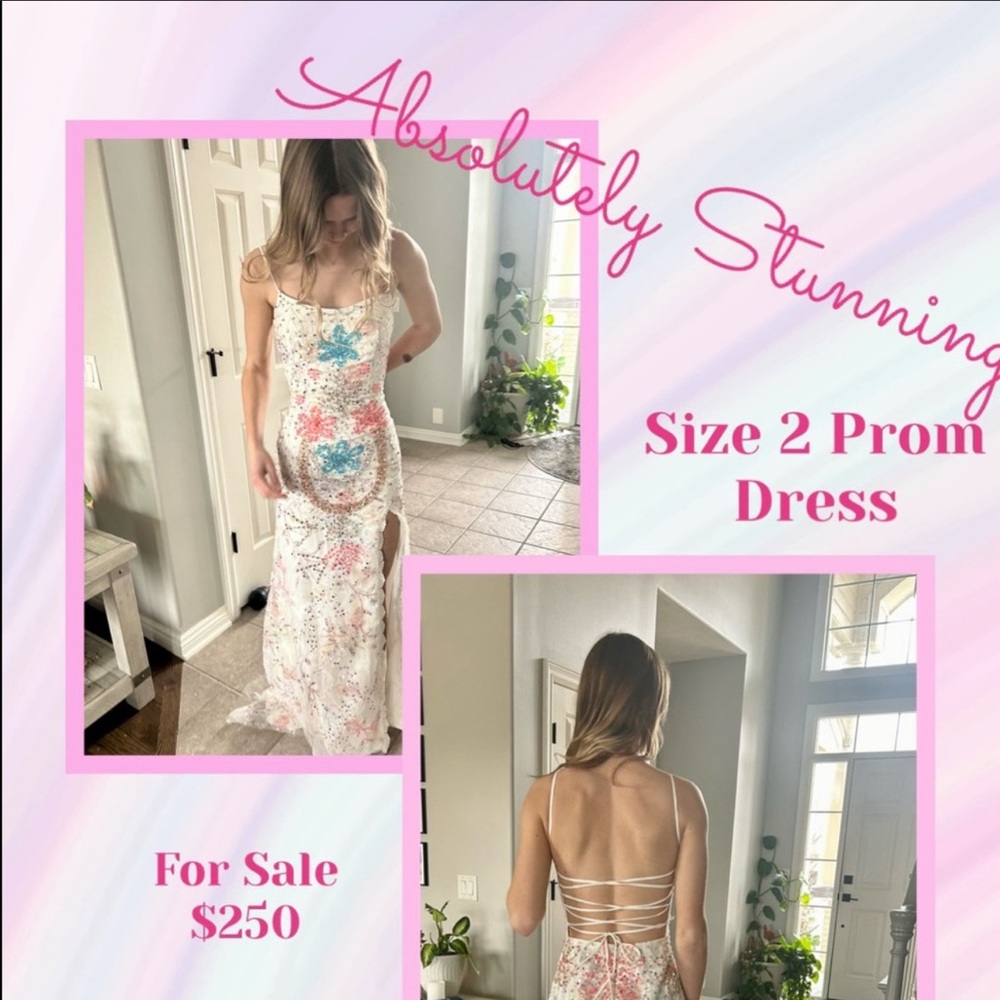 Stunning size 2 prom dress